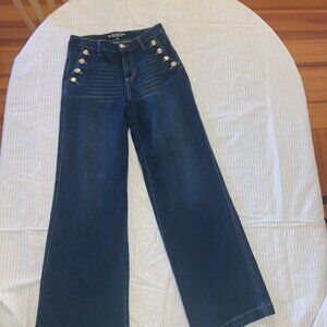 Blue Revival Selena Mid Rise Recycled Wide Leg Jeans  Size 27